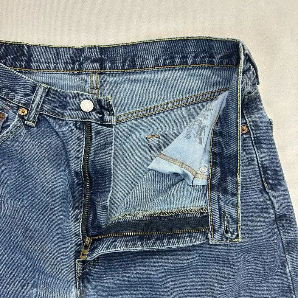 Levis 550 Relaxed Fit Straight Leg Jeans Men's 34x32 Blue Denim Casual Classic